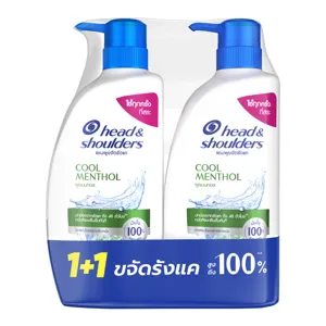 เฮดแอนด์โชว์เดอร์ แชมพูขจัดรังแค สูตรคูลเมนทอล 370 มล. แพ็คคู่