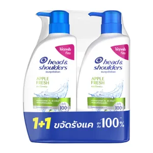 เฮดแอนด์โชว์เดอร์ แชมพูขจัดรังแค สูตรแอปเปิ้ลเฟรช 370 มล. แพ็คคู่