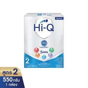 ไฮคิว พรีไบโอโพรเทก นมผงดัดแปลงสูตรต่อเนื่องสำหรับทารกและเด็กเล็ก ช่วงวัยที่ 2 ขนาด 550 ก.