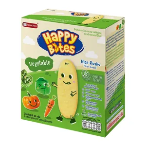 นำเชาแฮปปี้ไบท์ ข้าวหอมมะลิอบกรอบ รสผักรวม 50 ก.