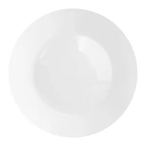 เบสิโค จานขอบเรียบ รุ่น NMP100T ขนาด 10 นิ้ว สีขาว