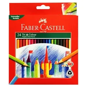เฟเบอร์ คาสเทลล์ ดินสอสีไม้ ด้ามสามเหลี่ยมยาว 24 สี