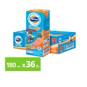 โฟร์โมสต์ โอเมก้า 369 นมยูเอชที รสจืด 180 มล. แพ็ค 36